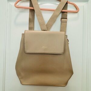Matt & Nat Taupe Vegan Leather Backpack